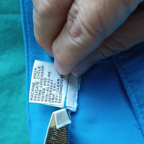 VINTAGE 1970s Gloriasuede Turquoise Blue MIDI Skirt, size 8 - Picture 7 of 7